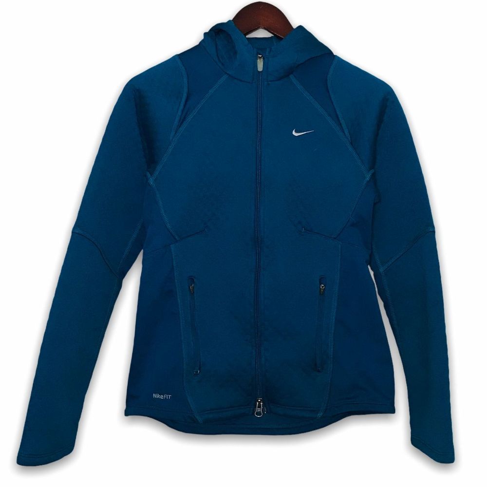Nike Fit Therma Running Jacket Blue Medium